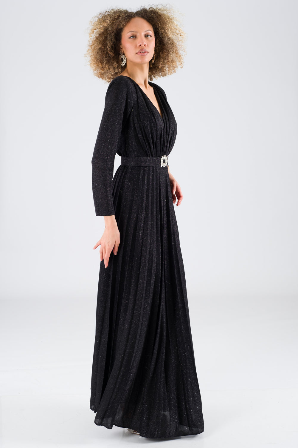 Morganne black evening dress dress