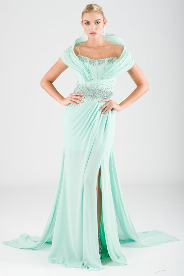 Dakota Mint Evening Dress