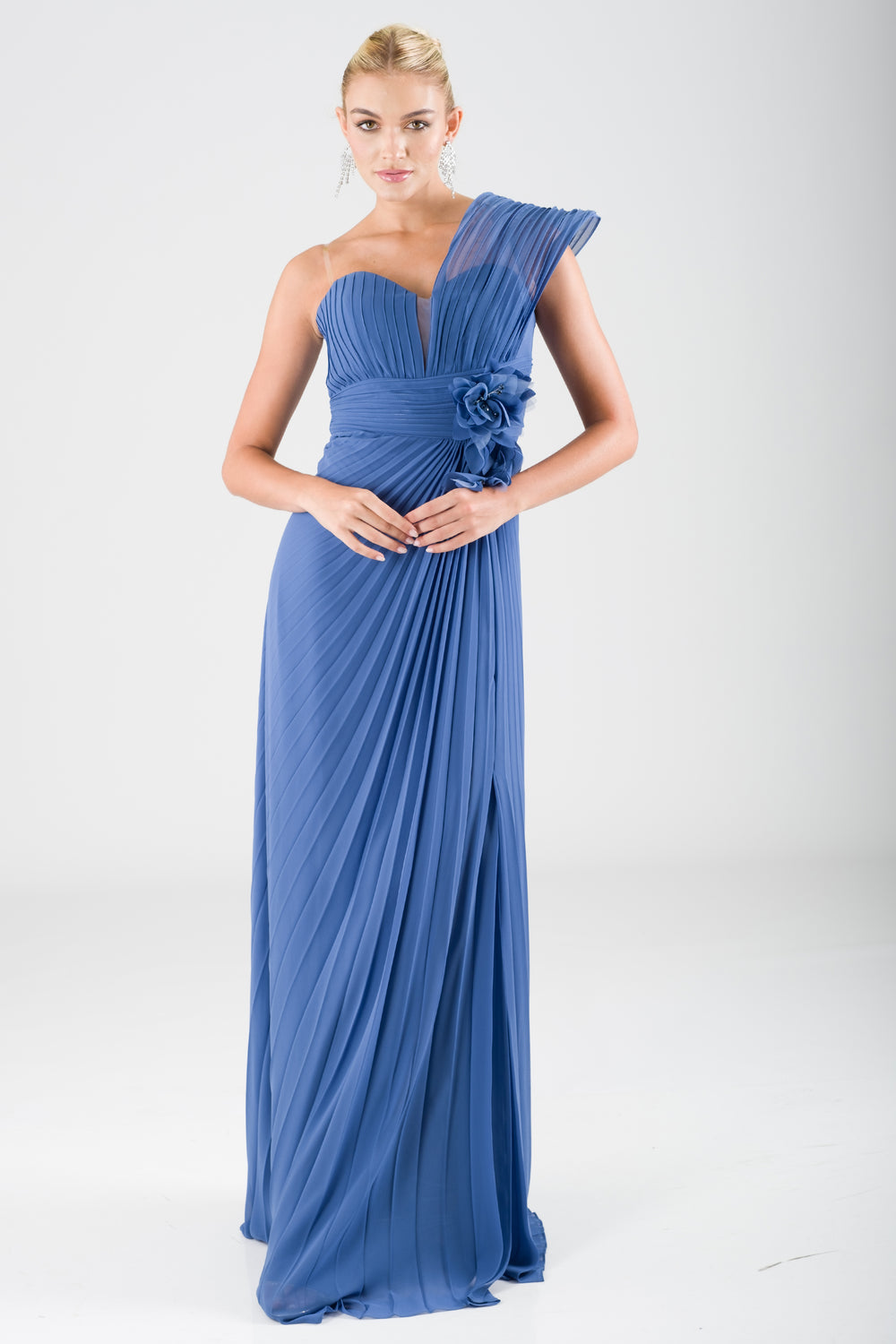 Kaylee indigo evening dress dress