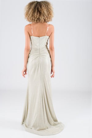 Lenoro Gold evening dress dress