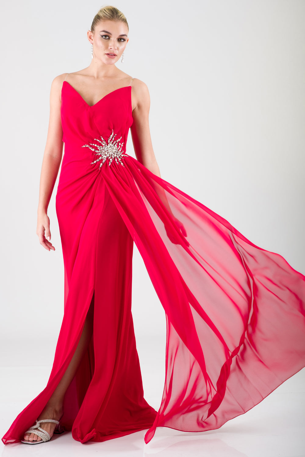 Juno Red Evening Dress