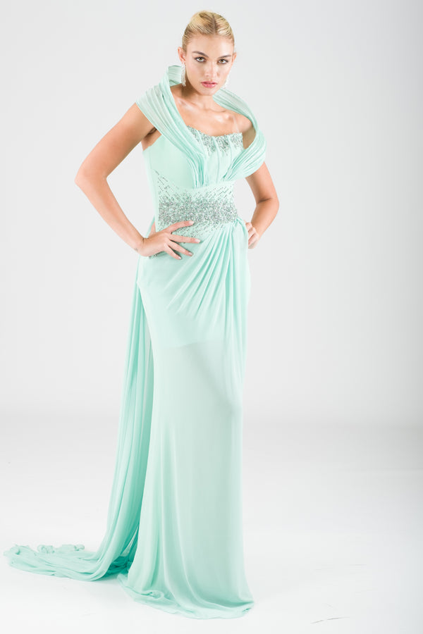 Dakota Mint Evening Dress