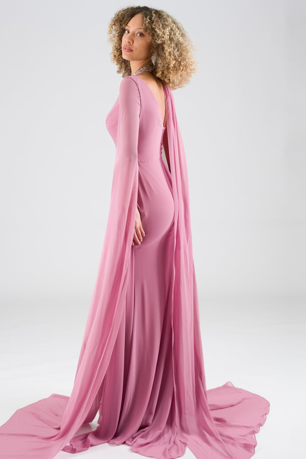 Hubsi rose dry evening dress dress