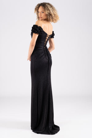 Black evening dress dress