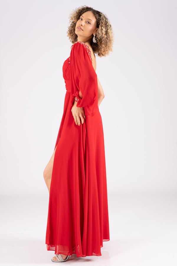 CAPICINE Red Evening Dress