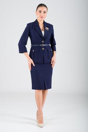 Ozmoz navy blue office set