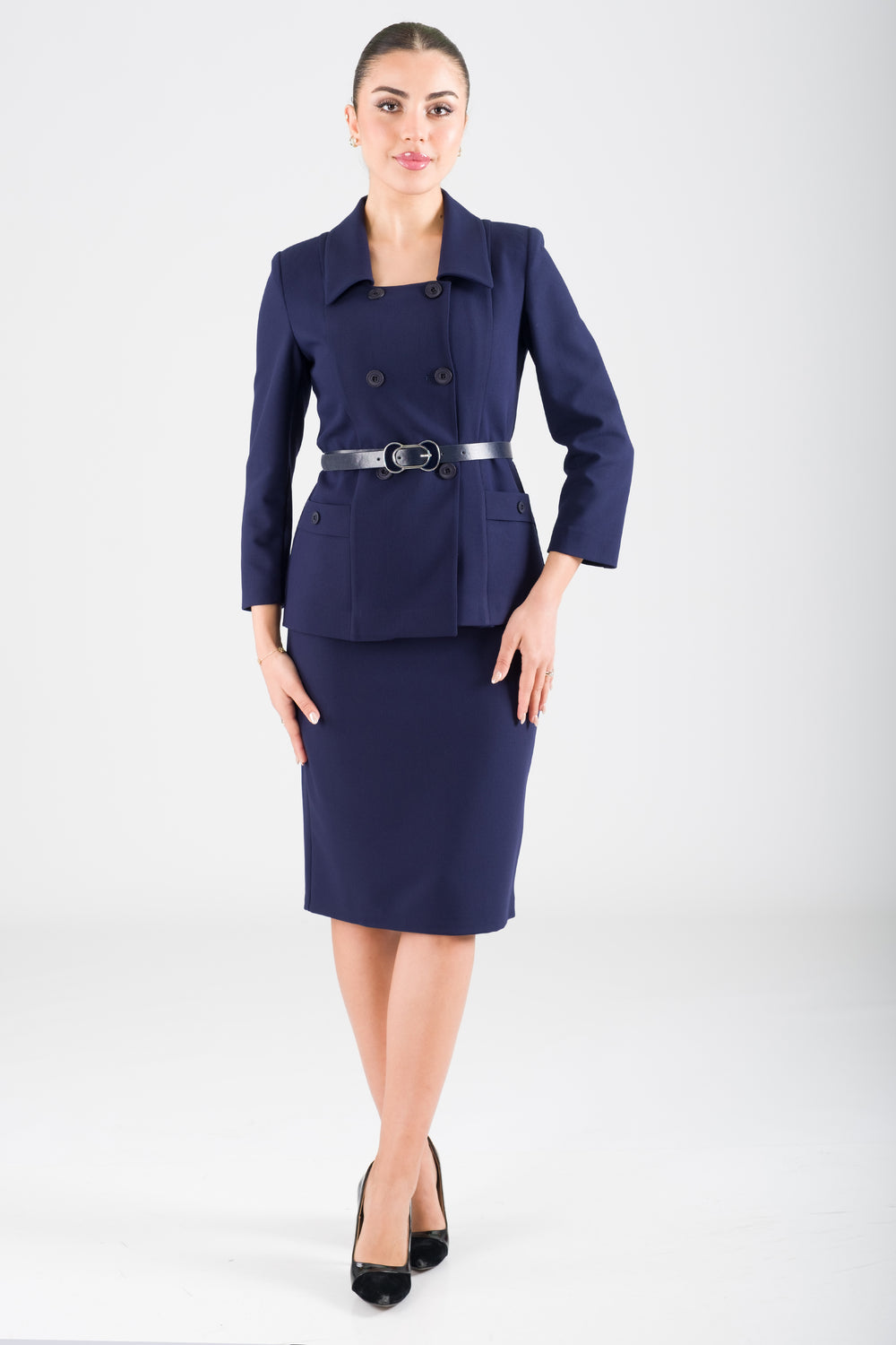 Lufy Navy Blue Office Set