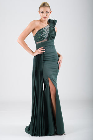 Yolanda Emerald Evening Dress