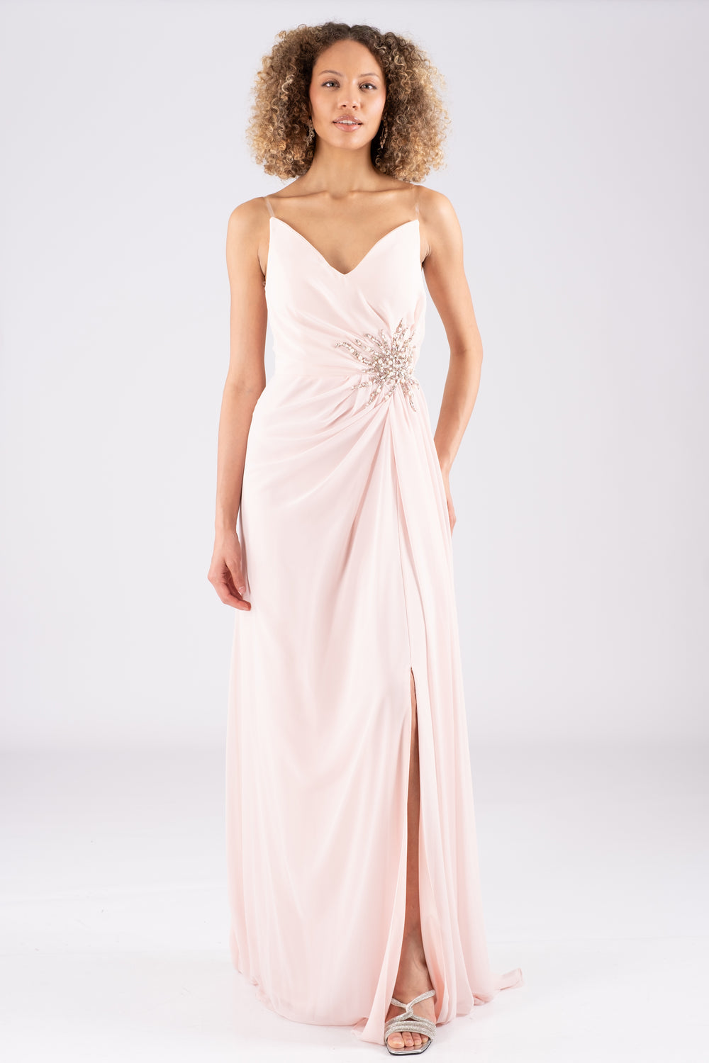 Juno powder evening dress