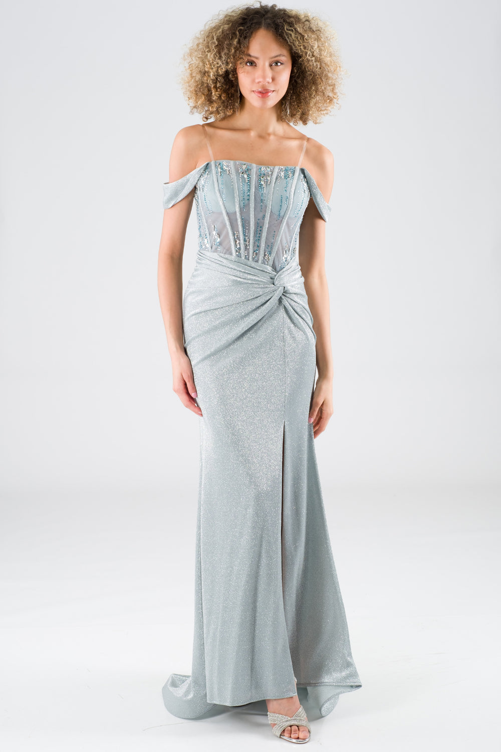 Ezone Mint Evening Dress