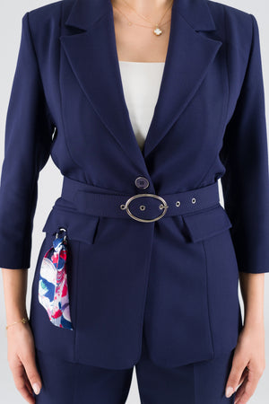 Lohte Navy Blue Office Set