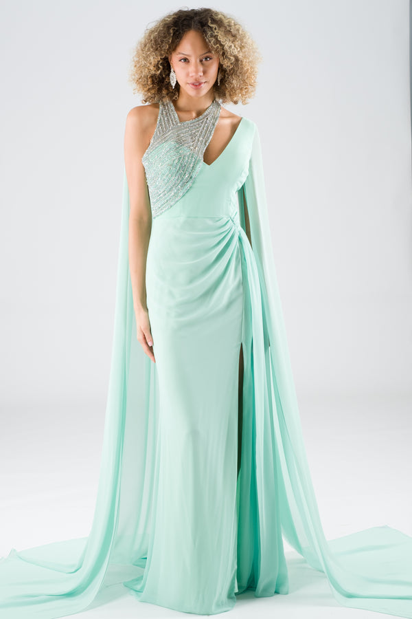 Hubsi Mint Evening Dress