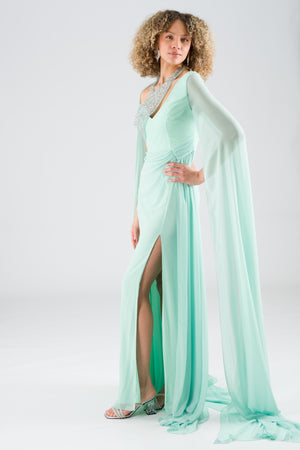 Hubsi Mint Evening Dress