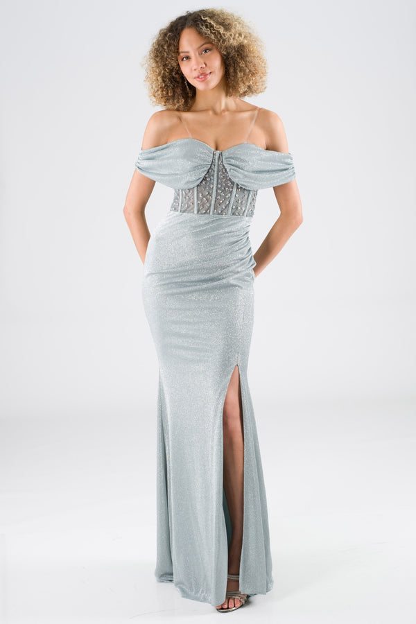 Yolbe Mint Evening Dress