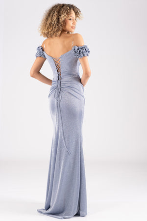 Blue evening dress dress