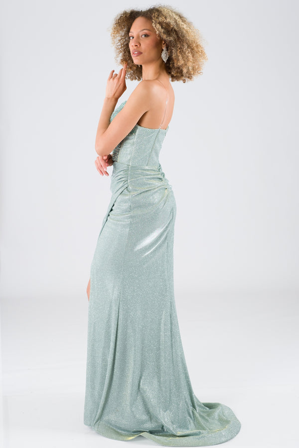 Lenoro Mint Evening Dress