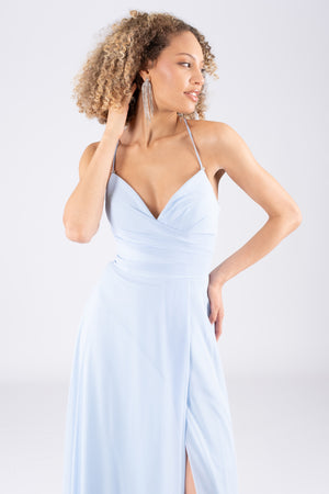 Jasmin baby blue evening dress dress