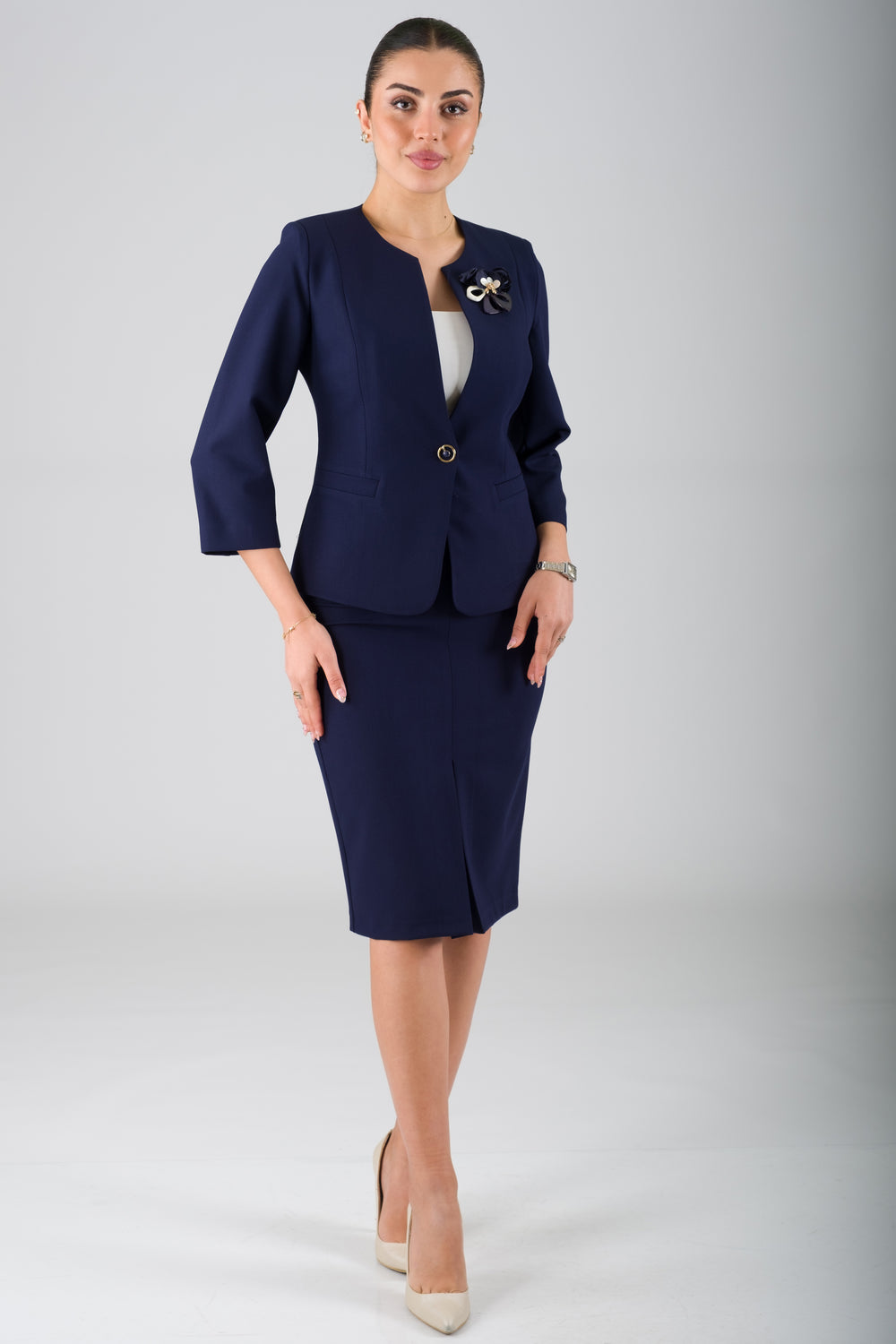 VIala Navy blue Big Body Office Set