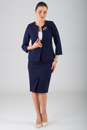 Viala Navy Blue Big Body Office Set