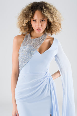 Hubsi Blue Evening Dress