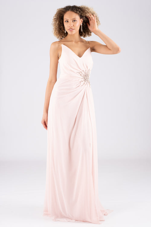 Juno powder evening dress