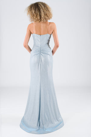 Lenoro Ice Blue Evening Dress