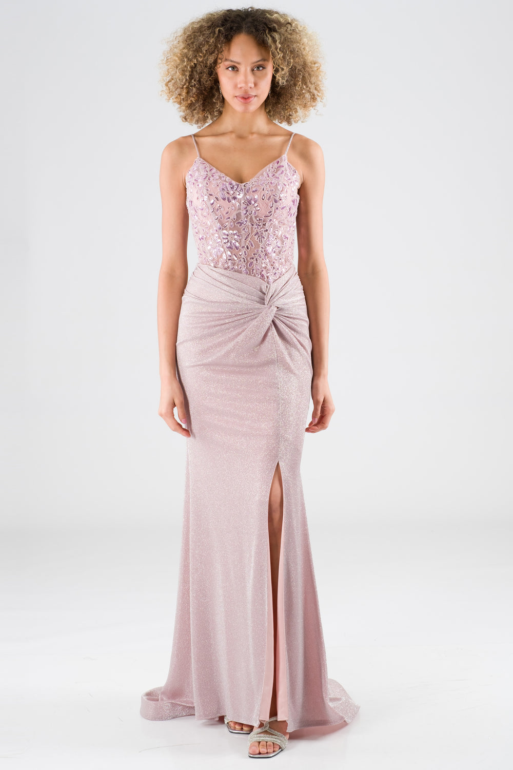 Oleo powder evening dress dress