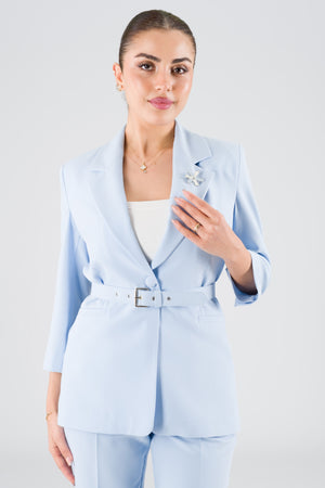 Ebuke Light Blue Office Set