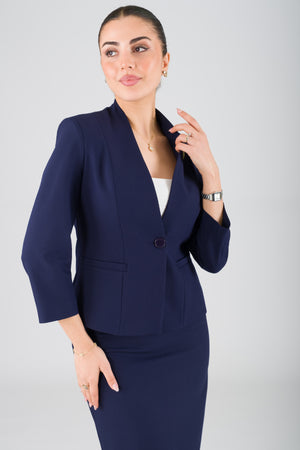 Alys Navy Blue Office Set