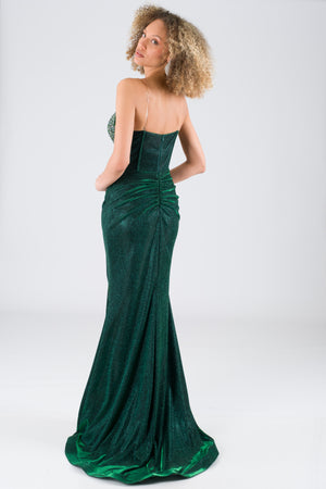 Lenoro Emerald Evening Dress