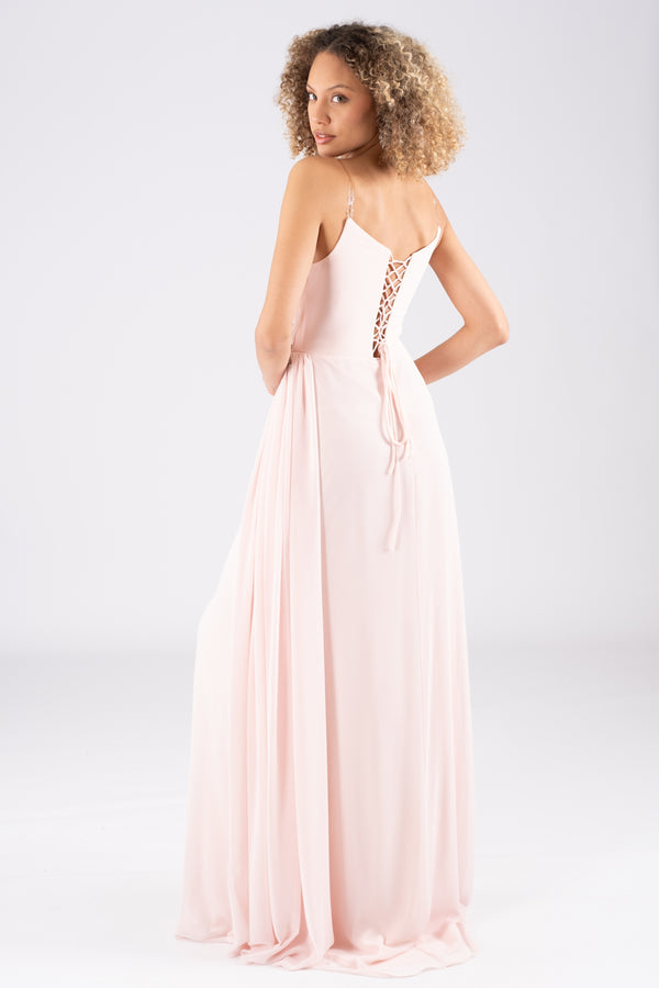 Juno powder evening dress