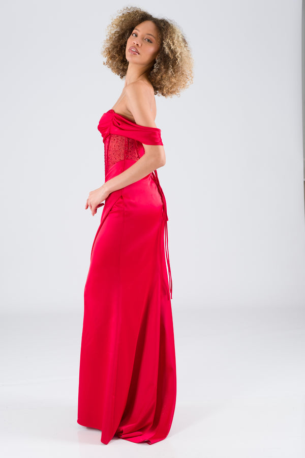 ZIMBRA Red Evening Dress