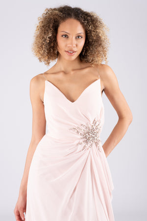 Juno powder evening dress