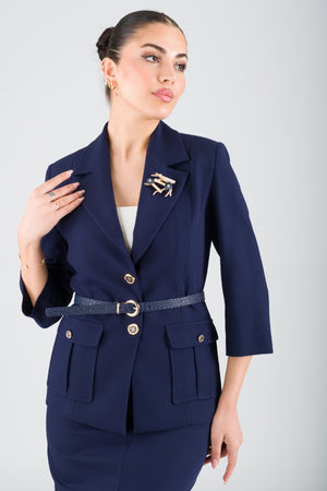 Ozmoz navy blue office set