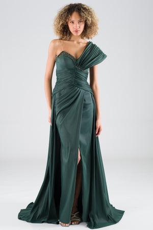 Cagato Emerald Evening Dress