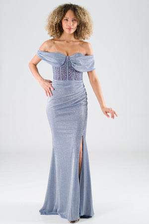 Yolbe Blue Evening Dress