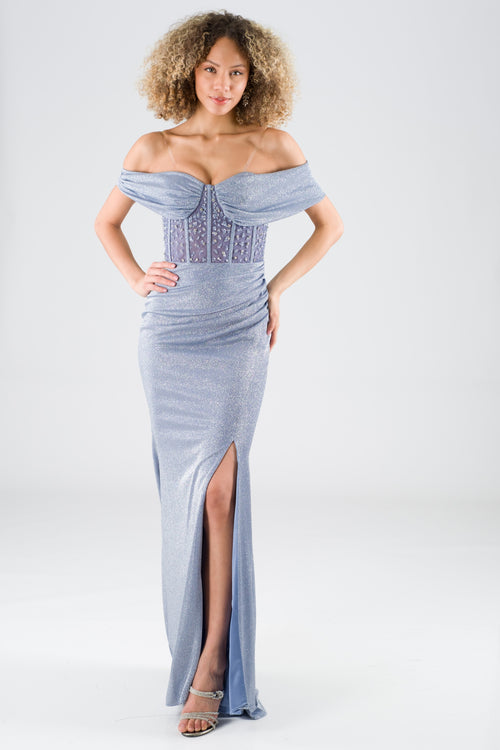 Yolbe Blue Evening Dress