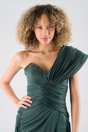 Cagato Emerald Evening Dress