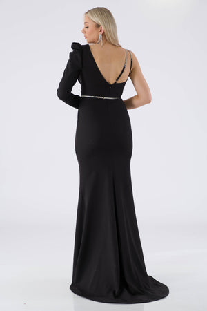 Aidan Black Evening Dress