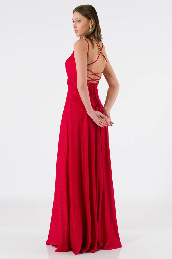 Alberta Red Evening Dress