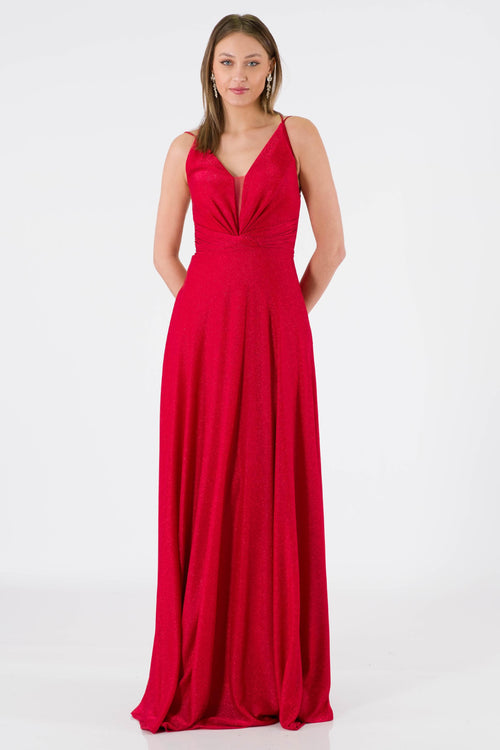 Alberta Red Evening Dress