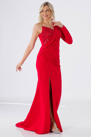 Alena Red Evening Dress