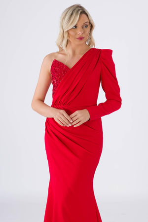 Alena Red Evening Dress