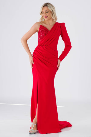 Alena Red Evening Dress