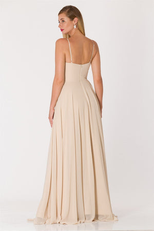 Angel beige evening dress dress