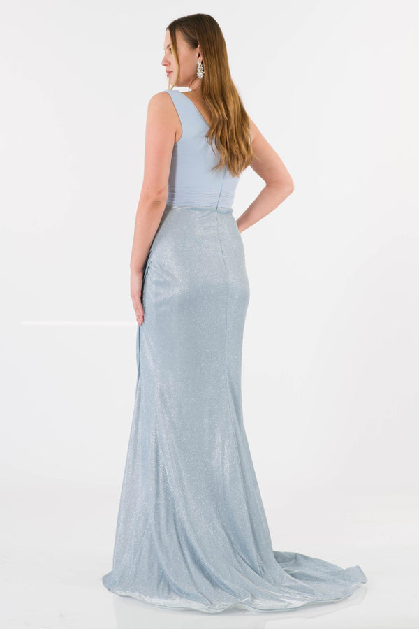 Annalise Ice Blue Evening Dress