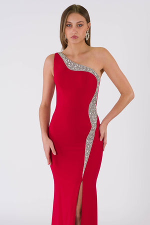 Antona Red Evening Dress