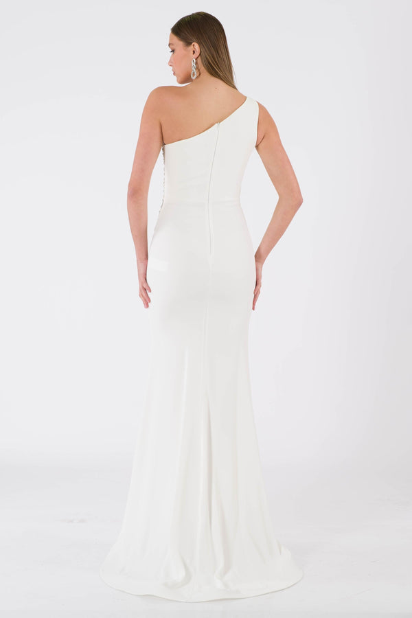 Antona Ecru Evening Dress