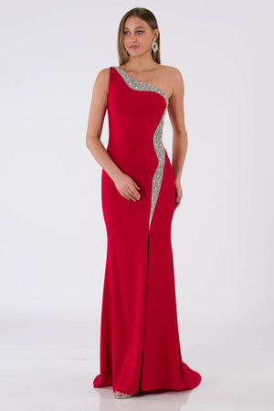 Antona Red Evening Dress