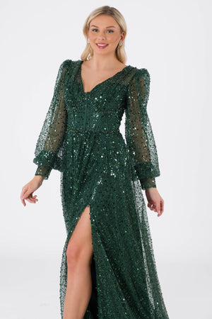 Arezzo Emerald Evening Dress